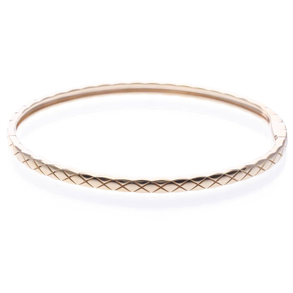 Chanel Coco Crush Bangle Mini Model Pink Gold (18K) No Stone Charm Bracelet P...